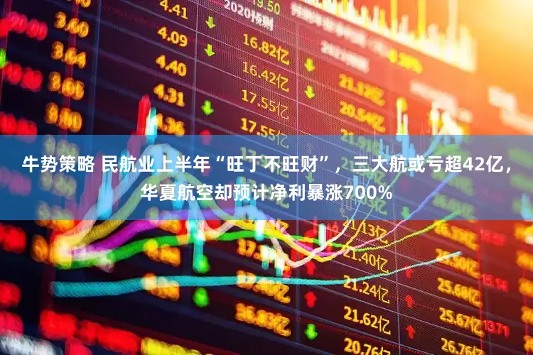 牛势策略 民航业上半年“旺丁不旺财”，三大航或亏超42亿，华夏航空却预计净利暴涨700%